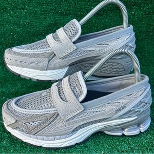 New Balance Gray Loafers & Slip-Ons